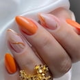 thumbnail image 3 of Shiny Gold Reusable Fake Nails Durable False Artificial Nails for Girls Nail Makeup Practice Jelly Glue, 3 of 6
