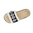 thumbnail image 2 of Aloohaidyvio Women's Beach Sandals - Breathable Handwoven Slippers,Lightweight Summer Shoes for Poolside & Tropical Vacations (Natural Fiber), 2 of 7