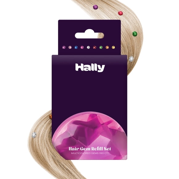 El juego de recambio para bolígrafos Hair Gems Hally incluye 180 pegatinas con gemas
