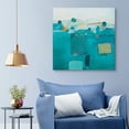 thumbnail image 2 of Masterpiece Art Gallery Blue Landscape Geometric Abstract by David O'Conner Canvas Art Print, 2 of 4