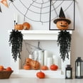 thumbnail image 4 of Deeceymbur 29.9in Black Halloween Garland Artificial Hanging Rattan Decor for Fireplace Mantel Door Wall Window Halloween Christmas Party Decorations, 4 of 6