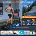 thumbnail image 2 of COFUNOK 16% Auto Incline Folding Treadmill ,4.0HP Treadmill for Home and Office,300-400LBS Capacity,10MPH Incline Treadmill with Heart Rate & Body Fat Monitor,App, 2 of 10
