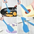 thumbnail image 6 of Set of 6, Food Grade Silicone Spatulas, Rubber Spatulas Heat Resistant, Seamless One Piece Design - blue, 6 of 6