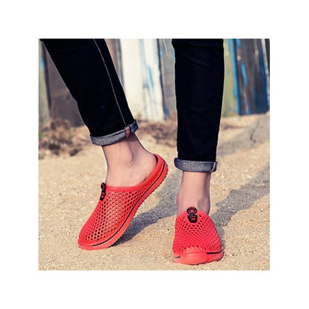 

SIMANLAN Men Quick Dry Slip On Slippers Summer Backless Garden Clogs Unisex House Casual Closed Toe Sandals