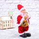 thumbnail image 3 of Bailando Cantando Santa Claus Juguete de Navidad Muñeco Batería Operado Musical Figura en movimiento Decoración navideña (saxofón), 3 of 5