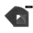 thumbnail image 2 of Ash Suede Acid Free 12x12 Picture Frame Mats with White Core Bevel Cut for 8x8 Pictures - Fits, 2 of 3