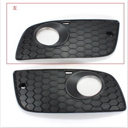 Car Vw Golf MATCC 1pc Car Front Left Right Bumper Fog Lamp Light Grille For VW GOLF MK5 GTI 2006 2007 2008 Driver Passenger Black ABS Plastic Replacement US,right color ()