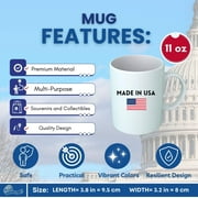 Mug - State Flag Ohio - USA | Coffee Tea Drinkware, Souvenir Gift, Collectible Keepsake, Home Office Use