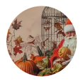 thumbnail image 4 of BANET Thanksgiving Round Tablecloth, and Pumpkins Table Cloth,Waterproof and Washable Table Cover for Decoration Indoor and Outdoor Use 38"-42, 4 of 8
