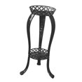 thumbnail image 4 of Colaxi 32 Inch Tall Flower Pot Rack for Bedroom Kitchen Balcony Office Indoor Outdoor with 3 Feet Round Containers , Black, 4 of 6