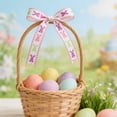 thumbnail image 4 of BAOPAI Easter Themed Ribbon with Egg and Bunny Checkered Patterns for Gift Wrapping Spring Holiday Decorations DIY Crafts Bows and Wreaths, 4 of 6