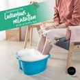 thumbnail image 2 of Lavabo para baño de pies – Tamaño grande para remojar los pies | Bañera de pedicura y masajeador para tratamiento de spa en casa | Callo, Hongo, Removedor de piel muerta, Azul, 2 of 7