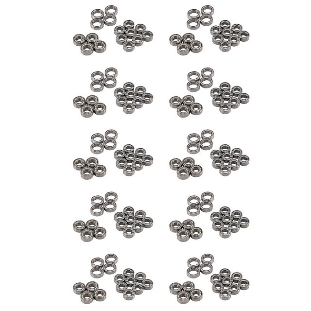 160Pcs Ball Bearing Kit for Tamiya TT02 TT-02 TT02D TT-02D 1/10 RC Car Upgrade Parts Accessories