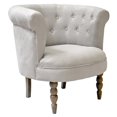 thumbnail image 3 of Henryka Grey Micro Fiber Armchair, 3 of 3