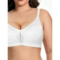 thumbnail image 3 of Deyllo Women Minimizer Bra Non Padded Wireless Comfort Bras White Full Figure Plus Size Underwire Bras Clothes Size 36D, 3 of 4