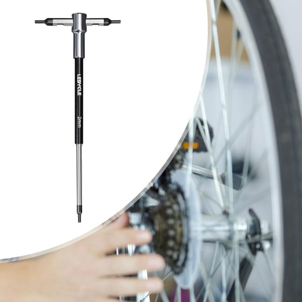 T Manejo de llave hexadecimal, herramienta de mano de llave Allen, liviano para varios trabajos mecánicos Herramienta de reparación de bicicletas de 2 mm
