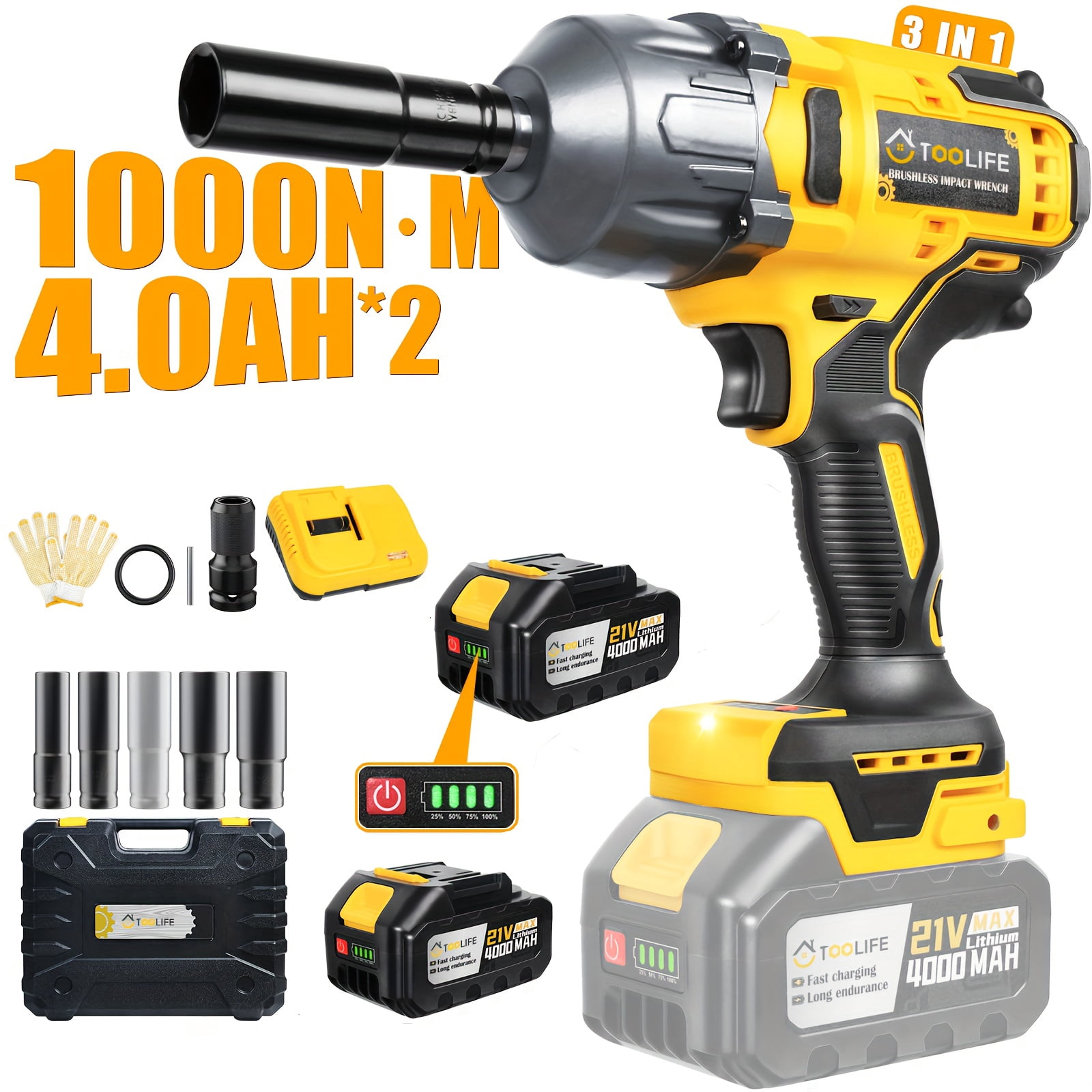 Makita XWT18Z 18V LXT 1/2 Li-Ion Brushless Cordless Impact Wrench 5.0