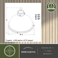 thumbnail image 6 of Sheffield 1L 10-in. W Dark Bronze and Gray Farmhouse Dome Pendant Light, 6 of 14