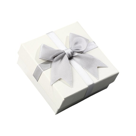 Zxareky Square Gift Box with Ribbon Bow  Bridesmaid Wedding Birthday Present Wrapping Box with Lid