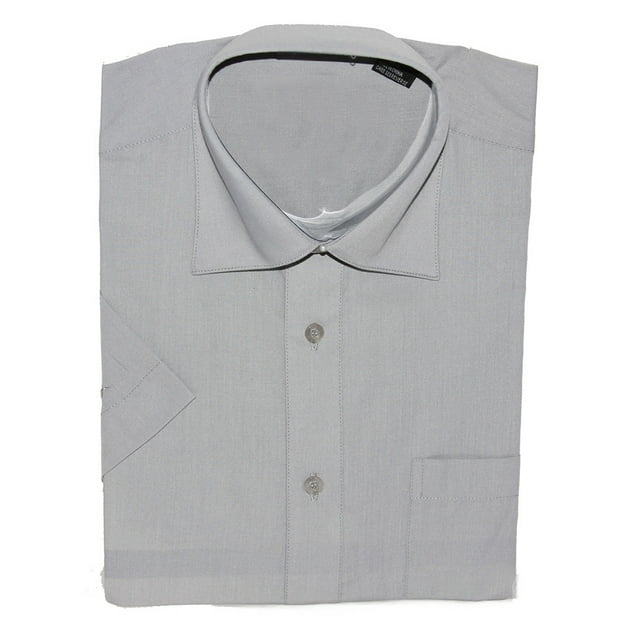 Gravity Threads Chemise Habillée pour Homme à Manches Courtes, G Gris Pâle
