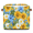 Multicolor 1, variant on CURLYOOT 13 x 13 Inch Cube Storage Bin, Summer Sunflower Painting Fabric Storage Cube Baskets, Closet Shelves Foldable Bins with Leather Handles for Home Organizer