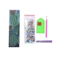 thumbnail image 1 of Yuarrent Marcapáginas con pintura de diamantes 5D DIY, decoración de borlas de cuero, marca de libro para el Día de San Valentín, graduación, Artesanía Suculento Yuarrent HA003279-01, 1 of 6