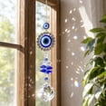 thumbnail image 5 of Cheapark Evil Eye Crystal Suncatcher Pendant, Window Balcony Garden Wall Hanging Ornament for Home Festival & Gifting Decor, 14.96in, 1 Pack, 5 of 8