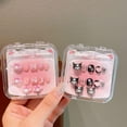 thumbnail image 2 of Saniro Cartoon Ear Clip Fake Nails for Kids - 10pcs, 6 Colors, Safe Materials, DIY Fun, 2 of 7