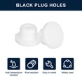 thumbnail image 2 of Unique Bargains 30 Pieces White Plug Holes, Waterproof Rubber Button Plug for 14mm/0.55' Hole, 2 of 6