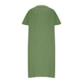 thumbnail image 5 of yillto Womens Plus Size T Shirt Dress Casual Short Short Sleeve V Neck Loose Summer Midi Dresses, 5 of 7