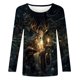 thumbnail image 2 of Neewe Womens Crewneck Long Sleeve Tops MXsual Dots Fall Christmas 2025 Tshirts Shirts, 2 of 5