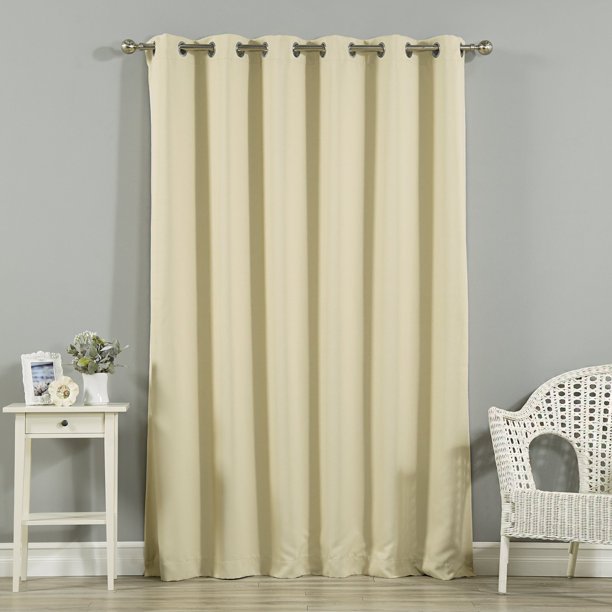 Best Home Fashion Wide Width Grommet Blackout Single Curtain Panel