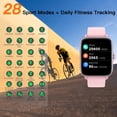 thumbnail image 4 of Reloj inteligente (recepción de llamadas/marcación), reloj de fitness 28 modos deportivos, relojes inteligentes de 1,7 pulgadas para mujeres y hombres con llamada de control de voz AI, 4 of 7