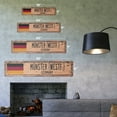 thumbnail image 2 of MONSTER (WESTF.) GERMANY Vintage Plastic Street Sign German flag city country road wall gift | Indoor/Outdoor | 18" Wide, 2 of 4