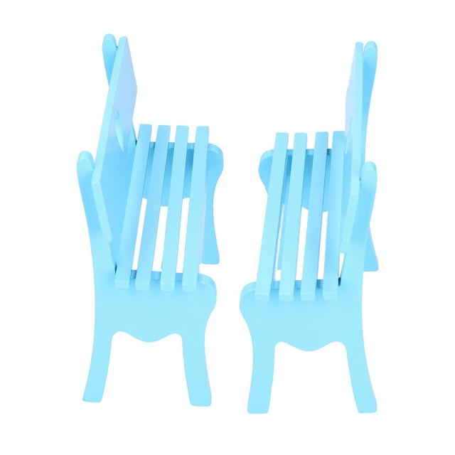Wooden Craft,2Pcs Wooden Decorative Small Originality Chair Decorative Small Chair Rapid Response