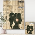 thumbnail image 3 of Designart 'Glam Pink Ladies III' Fashion Print on Natural Pine Wood, 3 of 3