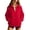 Red, variant on Hurxie Womens Zip Up Sweatshirt Full-zip Fleece Track Jackets Fall Fashion Outfits Winter Clothes with Pockets