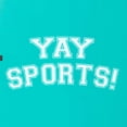 thumbnail image 5 of Wild Bobby YAY SPORTS! Sports Women Slim Fit Junior Tee, Tahiti Blue, Medium, 5 of 5