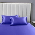 thumbnail image 4 of Reliable Bedding 4 piece Sheet Set, Silk Satin Sheet Set, Extra Soft Silky Sheets, Royal Luxury Sheet Set 24" Deep Pocket, Wrinke Free (Royal Blue,Full XL), 4 of 6