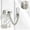 Silver, variant on Silver Door Chain Security Latch Guard, Spring Press Anti-Theft Door Lock Chain, Heavy Metal Door Safety Chain for Bedroom, Rental House, Hotel Room Doors