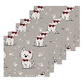 thumbnail image 3 of BZSMCE Towel Cotton Face Towel Soft Hand Towels Fashion Center Westie and Pup Crew Pattern, 3 of 9