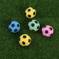 thumbnail image 2 of MasteelfCA 12 Pcs Sponge Football Soccer Balls Small Colorful Balls for Cat Kitty Toys (Random Color), 2 of 7