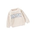 thumbnail image 1 of Nituyy Baby Knit Sweaters Long Sleeve Round Neck Letter Embroidery Pullover Infant Fall Tops, 1 of 9