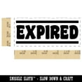 thumbnail image 2 of Expired Bold Border Top Bottom Self-Inking Rubber Stamp Ink Stamper for Business Office - Black Ink - Small 1-1/2 Inch, 2 of 7