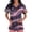 Blue_003, variant on Women Halloween Scrubs Shirts Ghost Printed Casual Soft Stretchy Short Sleeve V Neck Tee Shirts Breathable Nurse Uniforms Top with Pocket Cyan 3XL