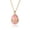 Pink-PK-home supplies, variant on Home Easter Egg Pendant Necklace Enamel Zircon Glamour Copper Gold Chain Spring Jewelry Women Elegant Polished Holiday Gift Party Daily Wear 45cm Home Decor