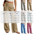 thumbnail image 6 of Tsesme Women’s Elastic Waist Faux Jeans Straight Leg Pull on Denim-like Pants, Loose Casual Trousers with Pockets, 6 of 6