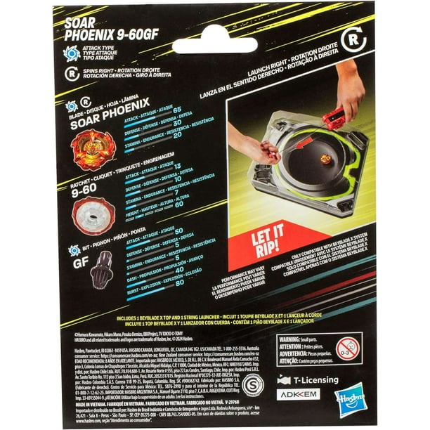 Beyblade X Soar Phoenix Top Set with String Launcher - Walmart
