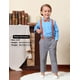 thumbnail image 3 of Traje formal A&J DESIGN para niños pequeños, pajarita naranja 3-4T, 3 of 5