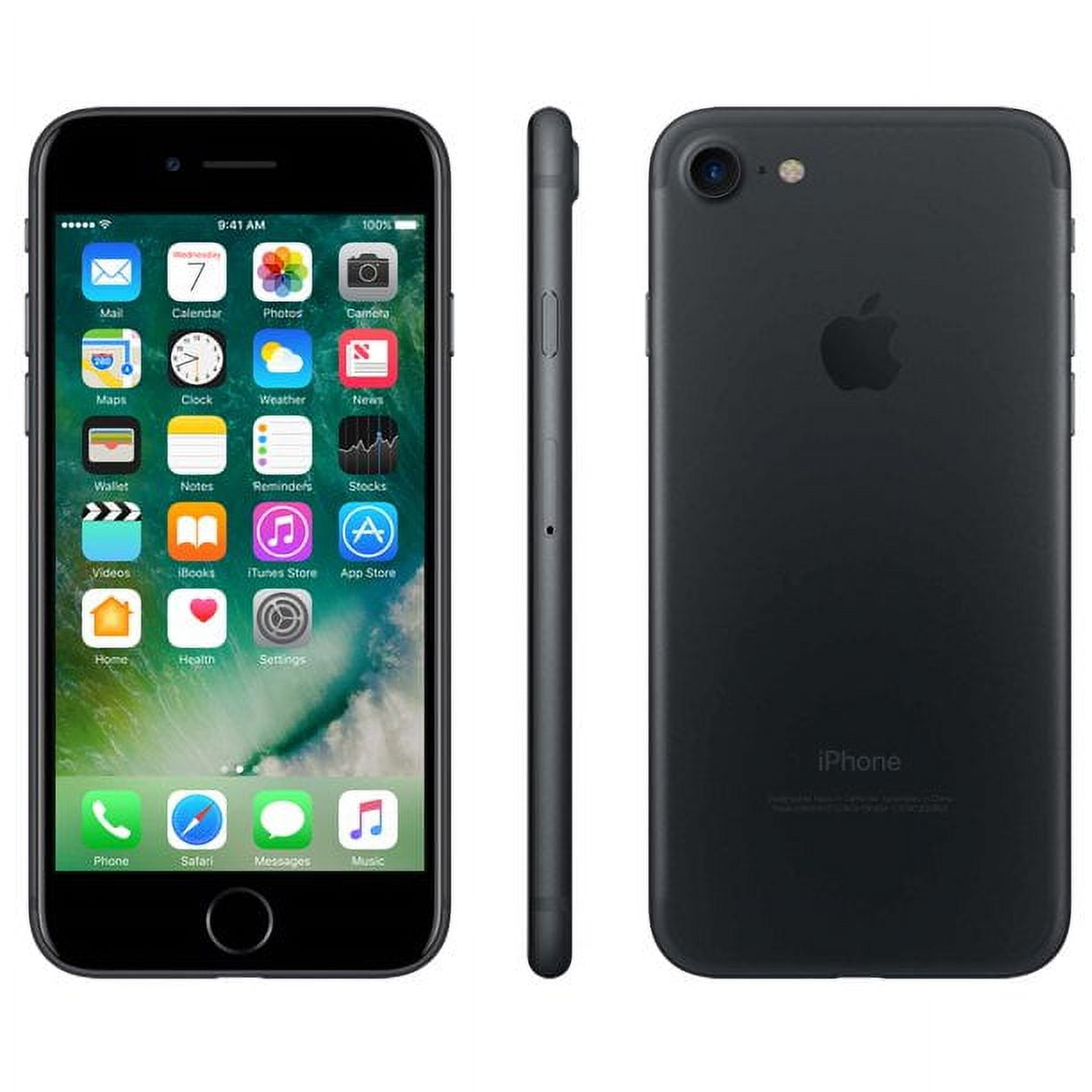 Pre-Owned Apple iPhone 7 256GB Jet Black GSM Unlocked Smartphone